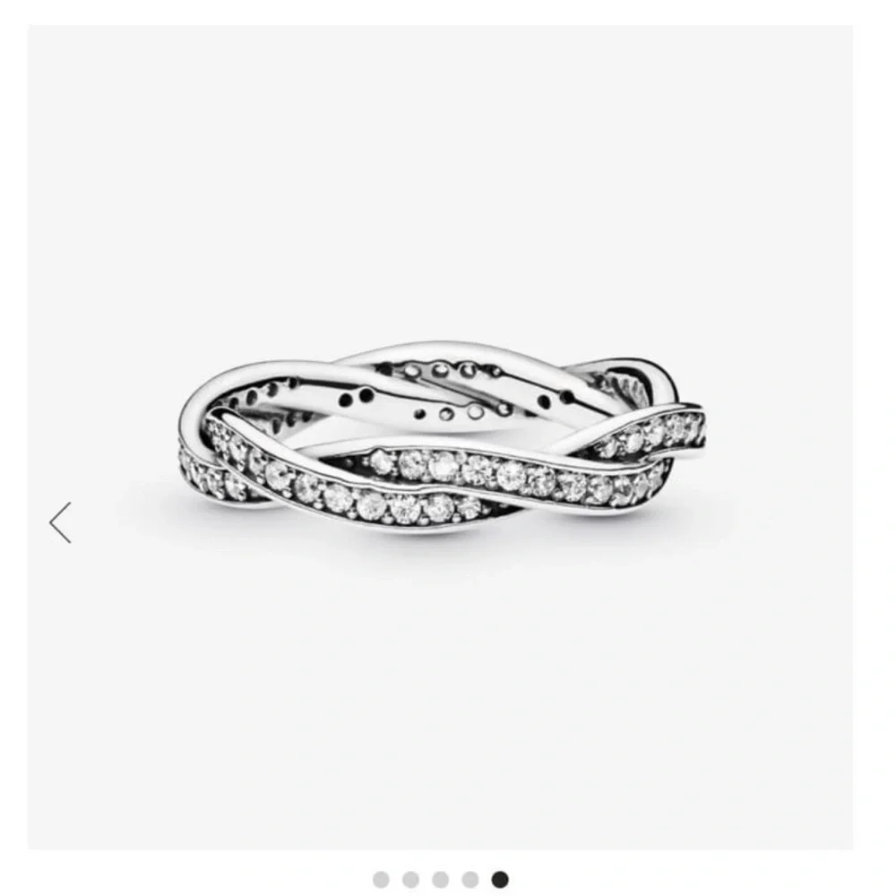 New Authentic Pandora Ring Twist Of Fate Sterling Silver ring 190892CZ s…